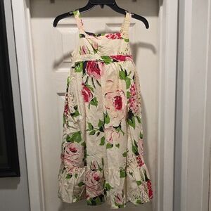 GAP Kids Cream Dress with Green Accents
